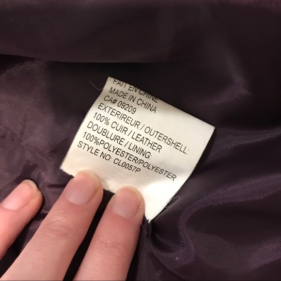 2 for $25 Cleo Petites purple real suede jacket - Picture 6 of 6